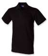 H305 Mens Stretch Pique Polo Black colour image